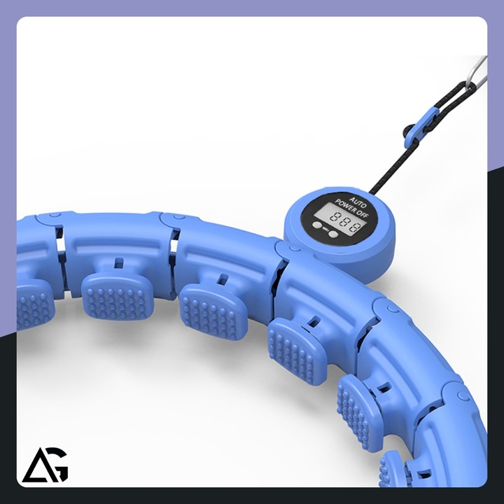 HULA HOP Z OBCIĄŻNIKIEM ODCHUDZAJĄCE Z LICZNIKIEM SMART HULAHOP