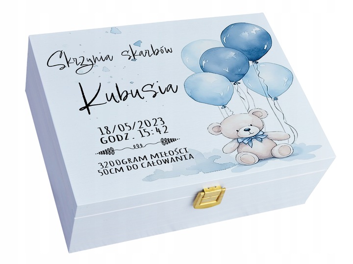 PUDEŁKO WSPOMNIEŃ PREZENT CHRZEST ROCZEK METRYCZKA