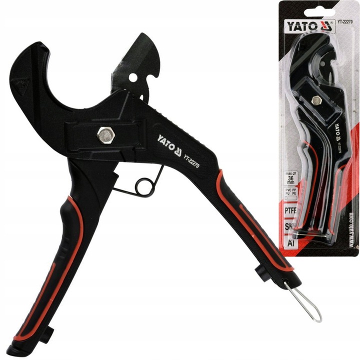 YATO OBCINAK NOŻYCE SZCZYPCE HYDRAULIKA DO CIĘCIA RUR PVC PP 36mm