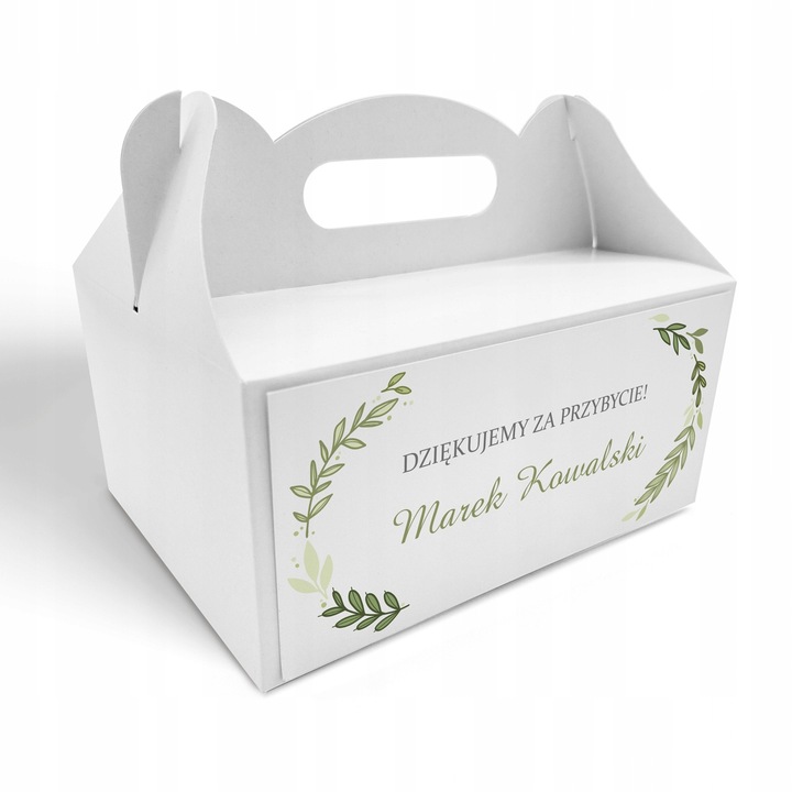 Pudełko na ciasto 10szt Personalizacja Podziękowanie 1 Komunia Święta WZORY