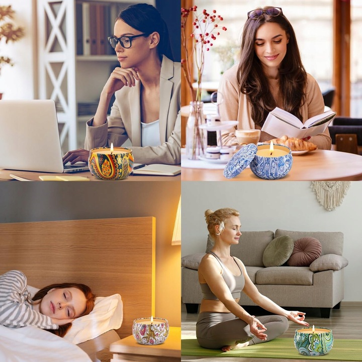 ŚWIECE ZAPACHOWE ZESTAW 12 SZTUK SOJOWE NA PREZENT DLA MAMY BABCI