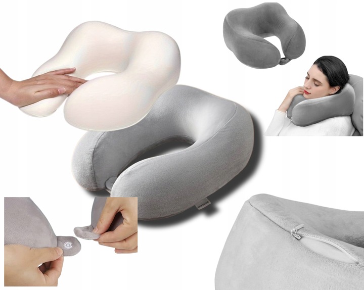 PODUSZKA PODRÓŻNA TURYSTYCZNA ROGAL NA SZYJĘ ZAGŁÓWEK DO SAMOCHODU MEMORY