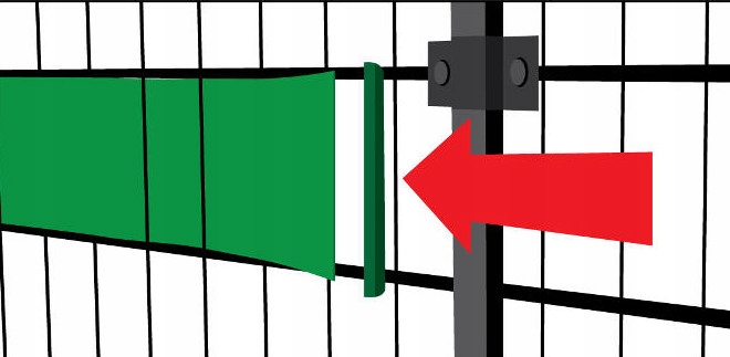 TAŚMA OGRODZENIOWA SZARA 19cmx35m OSŁONA NA OGRODZENIE PANELOWE PŁOT