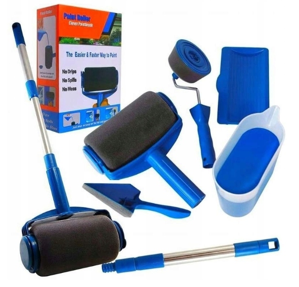 WAŁEK DO MALOWANIA SCIAN NIEKAPIĄCY UNIWERSALNY WAŁKI ZESTAW MALARSKI 5w1