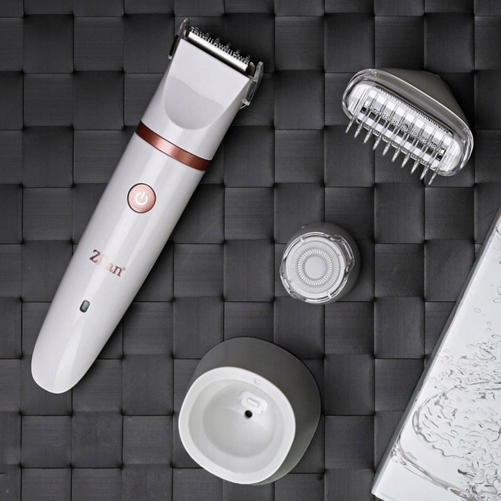 GOLARKA DAMSKA DEPILATOR DO CIAŁA BIKINI NÓG PACH WODOODPORNA USB 3W1