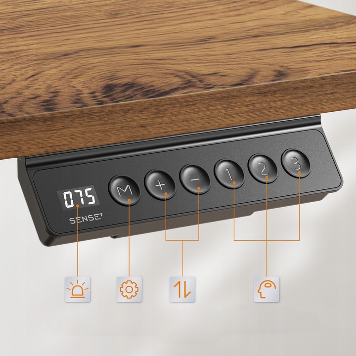 Biurko Elektryczne Regulowane 120x60cm Regulacja Wysokości 72-118cm