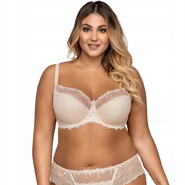 AVA stanik biustonosz wygodny półusztywniany AV-1030 SEMI-SOFT beżowy 75F b
