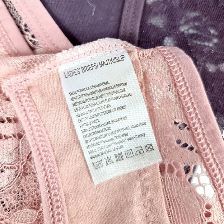 3x MAJTKI KORONKOWE Figi Bawełniane JAKOŚĆ 4XL/5XL