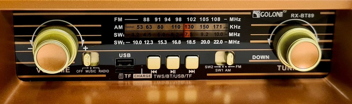 Radio RETRO FM akumulatorowe sieciowe z Bluetooth USB PRZENOŚNE