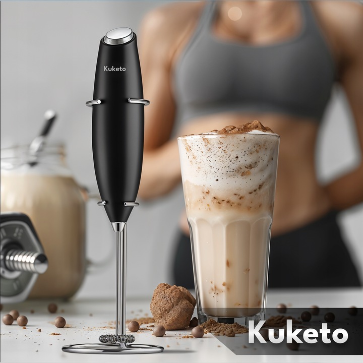 SPIENIACZ DO MLEKA ELEKTRYCZNY RĘCZNY MINI MIKSER UBIJACZ KAWY Z