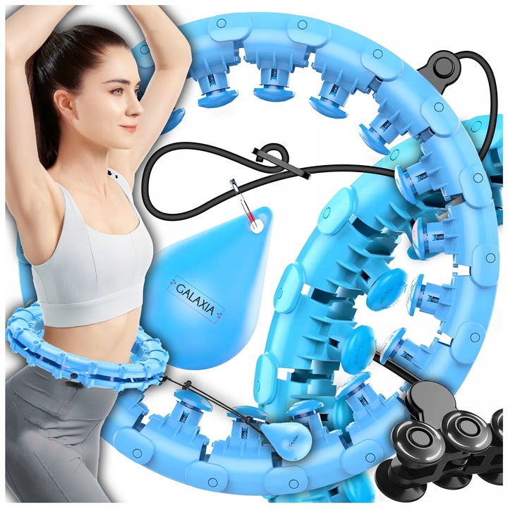 HULA HOP z Obciążeniem Odchudzające Obciążnikiem z Wypustkami SMART HULAHOP