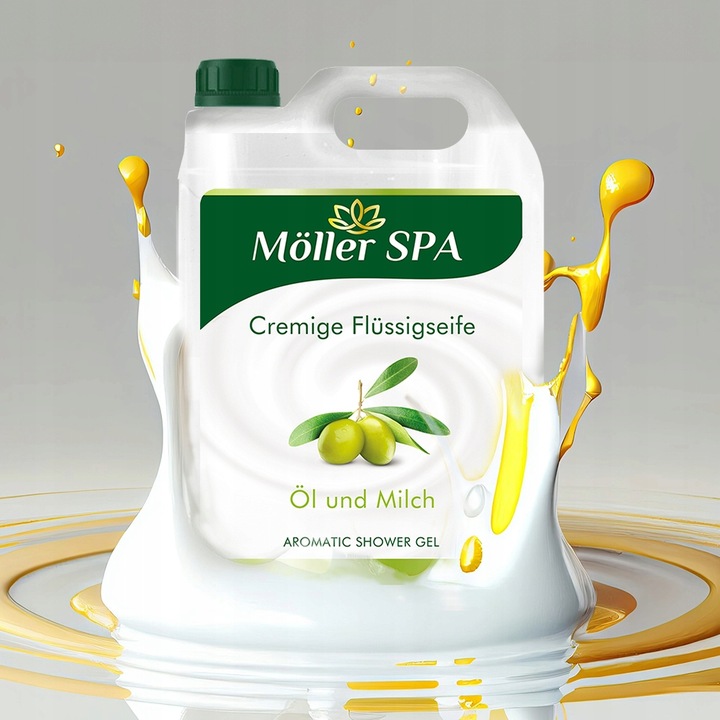 Möller SPA MLEKO I OLIWA ŻEL POD PRYSZNIC SHOWER GEL JAKOŚĆ PREMIUM 5L