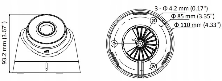 KAMERA KOPUŁKOWA IP HIKVISION DS-2CD1341G0-I/PL(2.8mm) 4 MPX