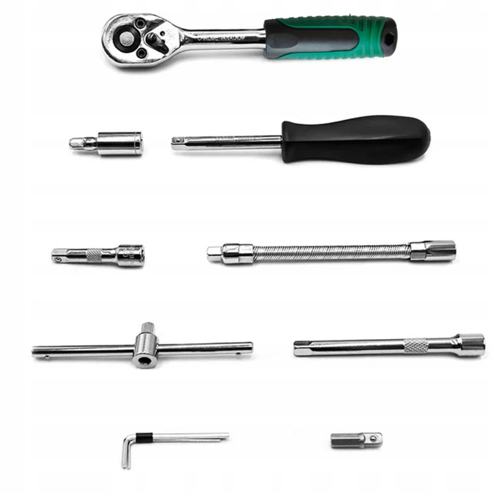 Zestaw klucze NASADKI 1/4 narzędzia klucze grzechotka TORX BITY INBUS