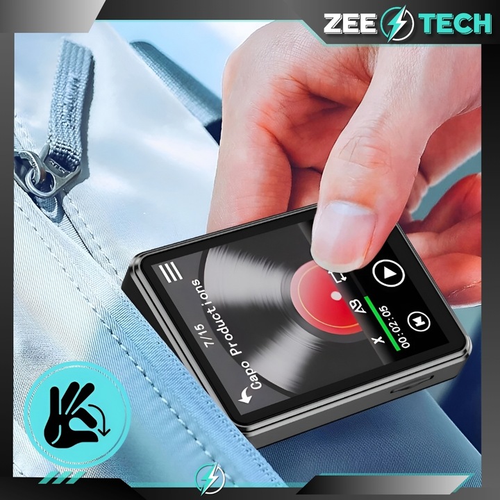 ODTWARZACZ MP3 MP4 32GB BLUETOOTH GŁOŚNIK PL MENU RADIO DYKTAFON