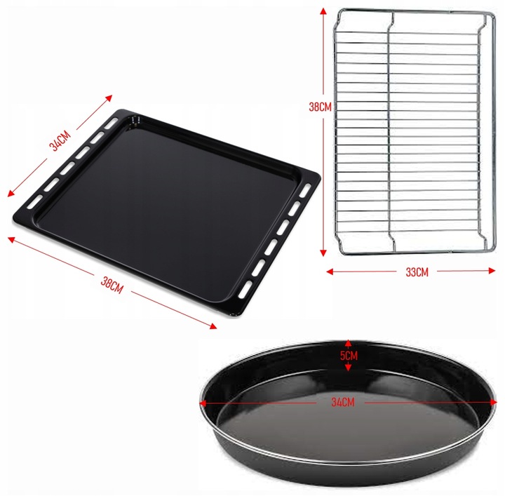 MINI PIEKARNIK ELEKTRYCZNY DOUBLE GLASS GRILL TIMER 35L 1800W