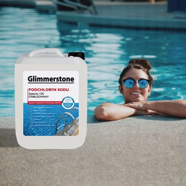 CHLOR PODCHLORYN SODU 15% CZYSZCZENIE Z PLEŚNI GRZYBÓW DO ŚCIAN STUDNI