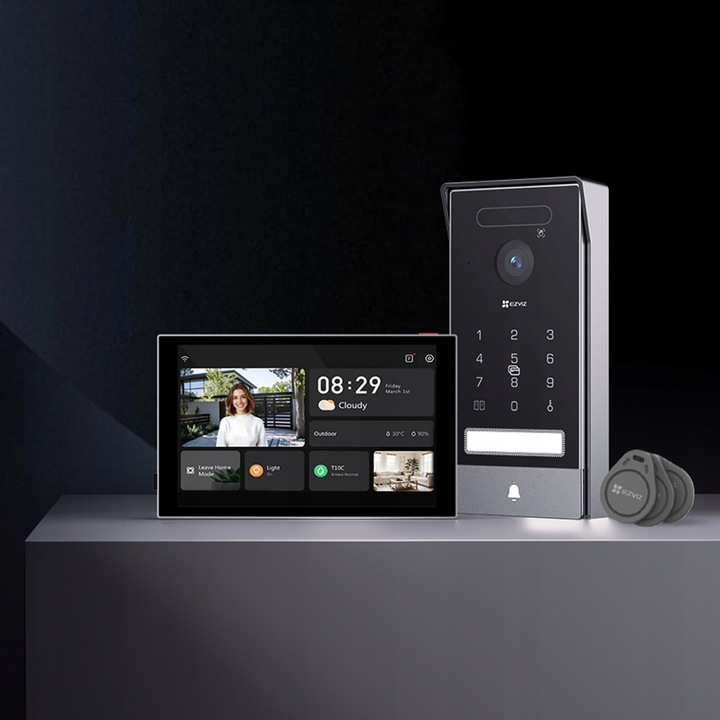 Wideodomofon WiFi EZVIZ HP7 PRO EZVIZ 2-Żyłowy 4K Furtka Brama Kod