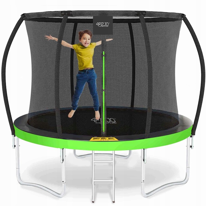 TRAMPOLINA OGRODOWA DLA DZIECI DO OGRODU Z SIATKĄ WEWNĘTRZNĄ 8FT 252CM