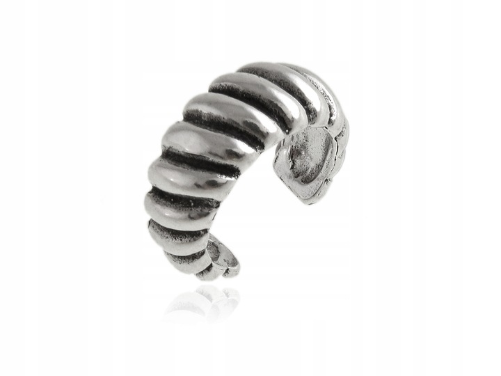 Nausznica srebrna próba 925 ear cuff Rogalik rogal kn215 1,4g.