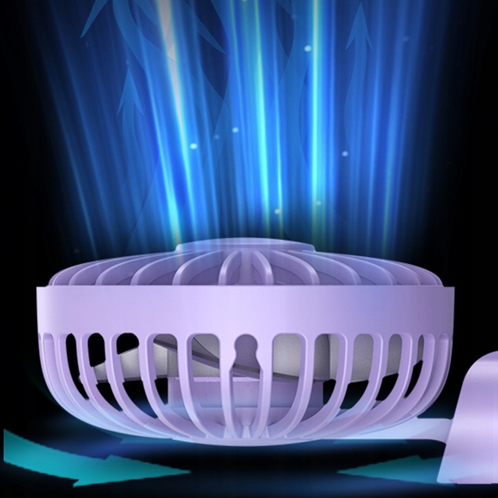 Wiatrak USB Cichy mini wentylator biurkowy ręczny 2400mAh TOPK K38