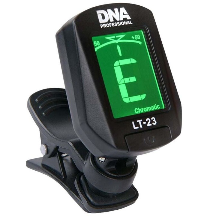 DNA LT23 STROIK GITAROWY TUNER CHROMATYCZNY DO GITARY BASU UKULELE NA KLIPS