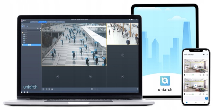 BEZPRZEWODOWA KAMERA WIFI MONITORING 2K+ ZEWNĘTRZNA ZOOM X4 UNIARCH UNIVIEW