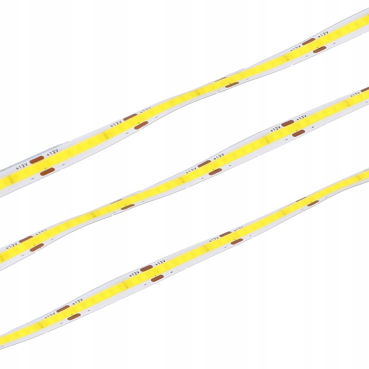 Taśma LED listwa COB 12V 3M Linia NEON Neutralny + zasilacz wtyk 30W