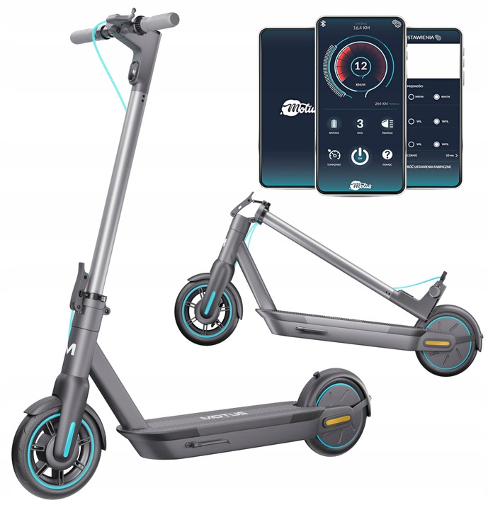 Hulajnoga elektryczna Motus Scooty 2022 wspornik zasięg do 60 km 700W