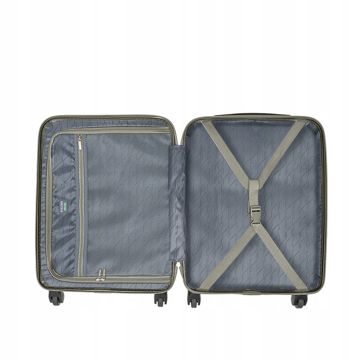 PUCCINI Walizka Kabinowa Podróżna Na Kółkach Do Samolotu Szampan ABS021C 6C