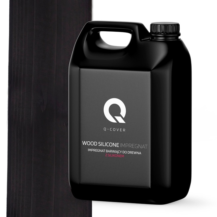 IMPREGNAT DO DREWNA BARWIĄCY FARBA Z SILIKONEM 2w1 ALTANA KOLOR CZARNY 5L