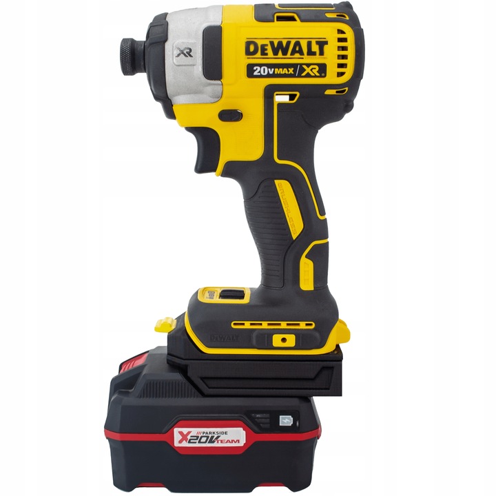 ADAPTER PRZEJŚCIÓWKA Z BATERI PARKSIDE X20V NA NARZĘDZIA DEWALT XR 18V