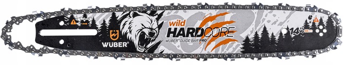 PROWADNICA DO PIŁY SPALINOWEJ PILARKI 14" 35CM + 2X ŁAŃCUCH 3/8" WUBER