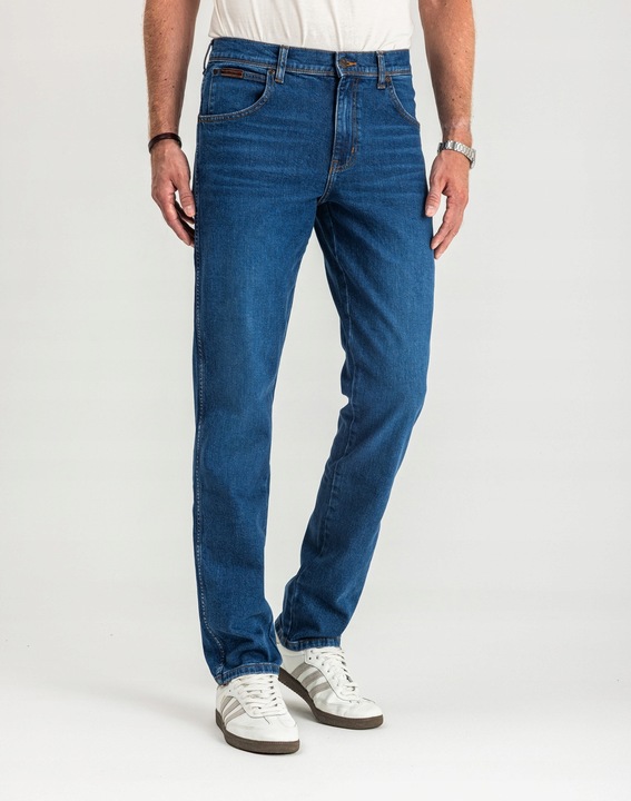 WRANGLER Texas Slim Game On Spodnie Męskie Jeans Zwężane Dopasowane