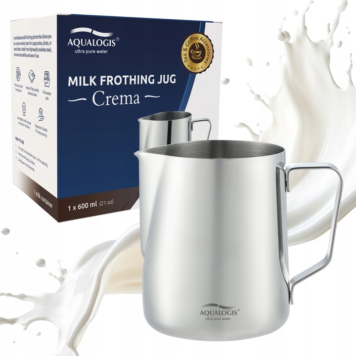 Dzbanek do Spieniania Mleka 600ml ze Stali Nierdzewnej Mlecznik
