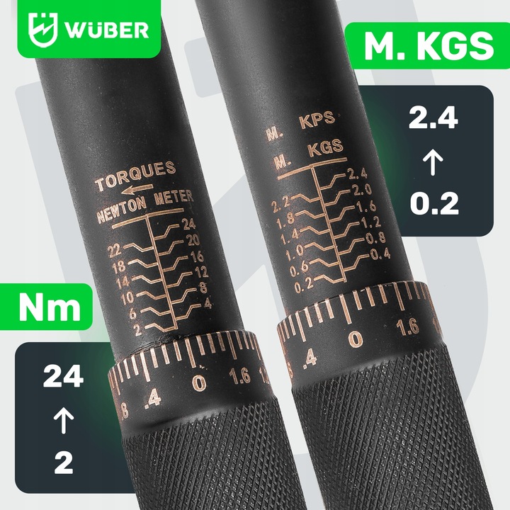 KLUCZ DYNAMOMETRYCZNY 1/4" Z BLOKADĄ 2-24NM CERTYFIKAT KALIBRACJI ETUI