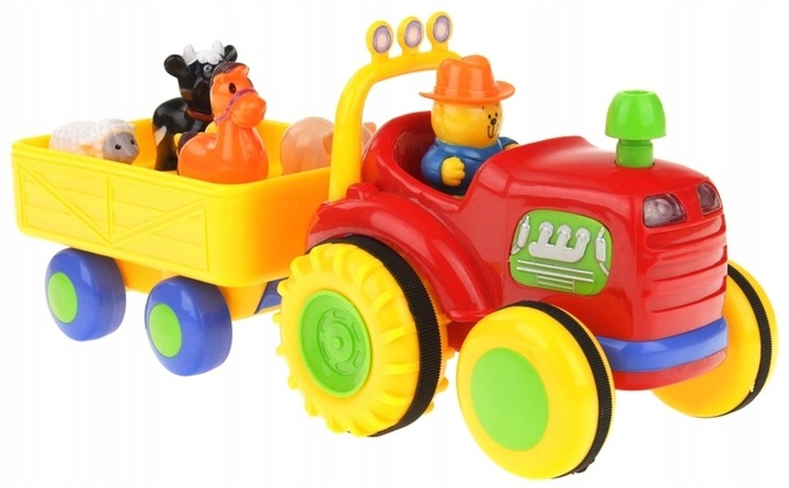 Traktor Farmer z Dźwiękami Interaktywny Zwierzątka