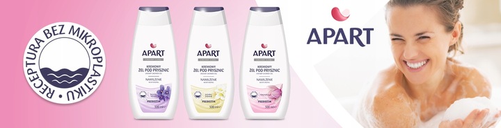 Apart Żel pod Prysznic Damski Vegan 96% Skł Pochodzenia Naturalnego 5x500ml