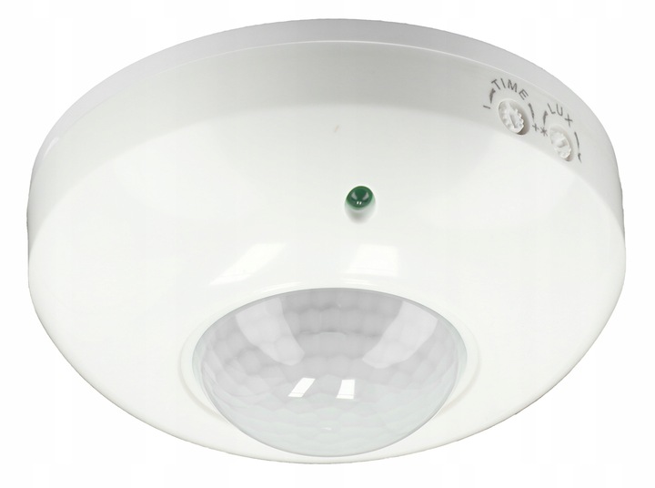 Czujnik ruchu sufitowy natynkowy PIR LED sensor regulacja zewnetrzny