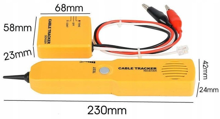 DETEKTOR MIERNIK SZUKACZ KABLI PAR PRZEWODÓW TRAKER PRZEWODÓW