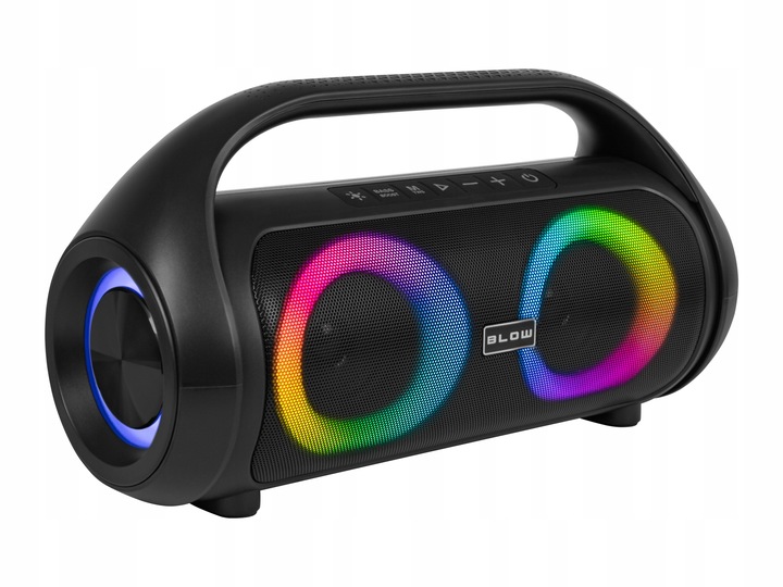 GŁOŚNIK BLUETOOTH PRZENOŚNY BEZPRZEWODOWY WODOODPORNY IPX5 RADIO FM