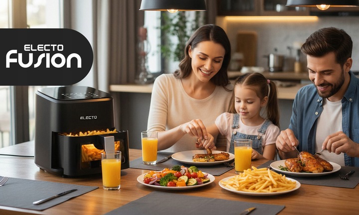 FRYTKOWNICA BEZTŁUSZCZOWA 4,5L AIR FRYER 1500W FRYTOWNICA PANEL 8