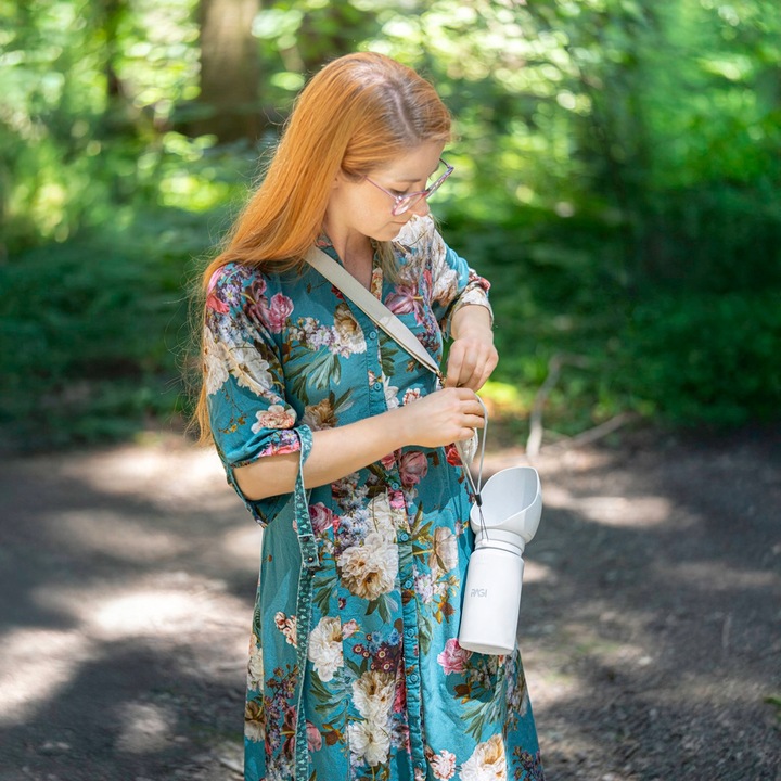 Butelka na Wodę dla Psa Bidon z Miską Poidło Turystyczne Składane