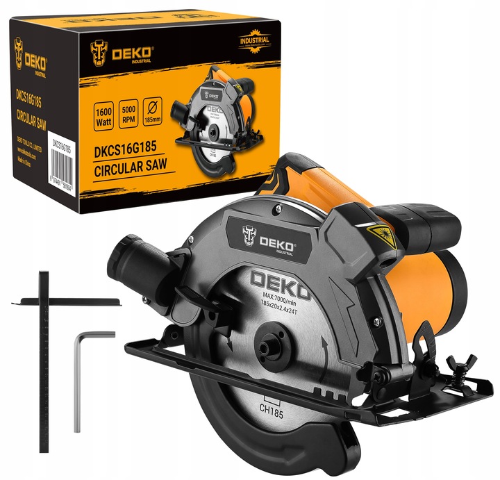 PIŁA TARCZOWA PRZECINARKA PILARKA RĘCZNA DO DREWNA 1600W TARCZA 185MM