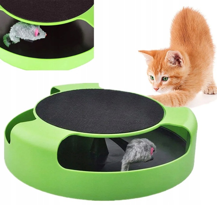 Zestaw 19 zabawek dla kota, drapak z myszą - idealne dla aktywnego