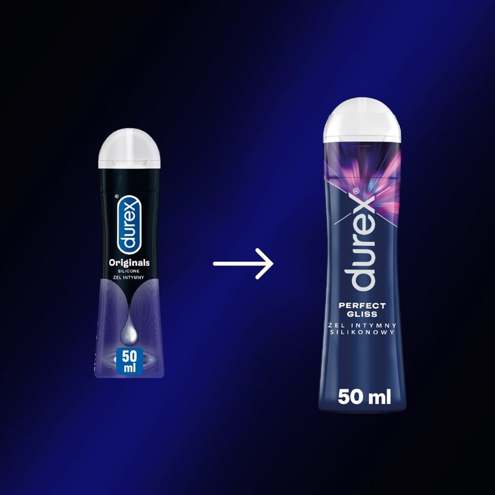 ŻEL INTYMNY DUREX PLAY PERFECT GLISS SILIKONOWY 50 ml potęguje
