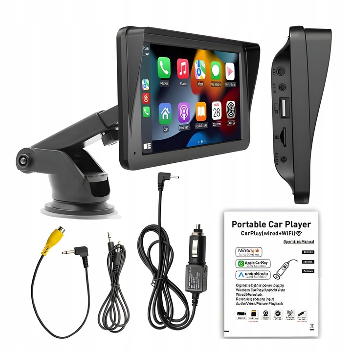 RADIO SAMOCHODOWE ANDROID AUTO 7 CALI CARPLAY APPLE WIDEO