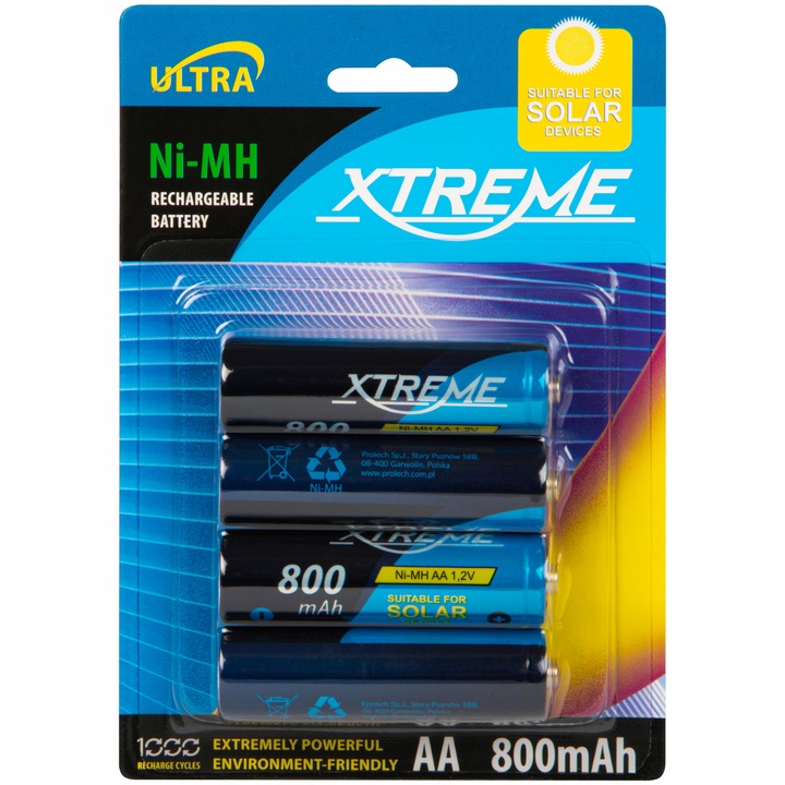 4x AKUMULATOR AKUMULATORKI AA Ni-MH 1.2V R6 LR6 DO LAMP SOLARNYCH