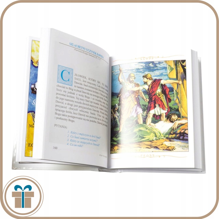 BIBLIA DLA DZIECI ILUSTROWANA Pamiątka Chrztu Komunii Świętej GRAWER