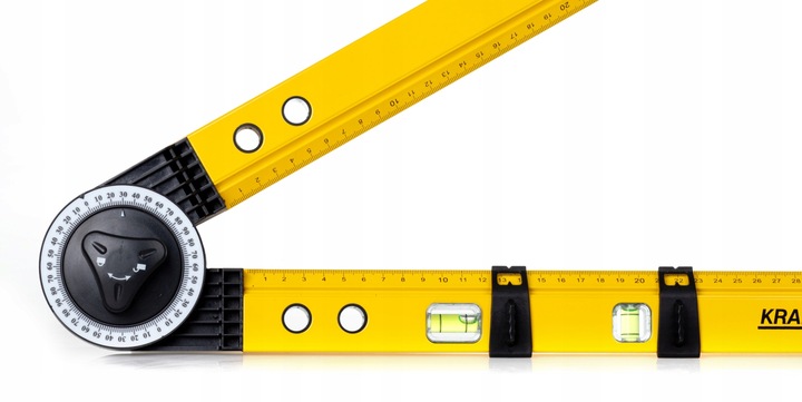 Kątomierz NASTAWNY ALUMINIOWY Kątownik 600 BUDOWLANY ŚLUSARSKI CYRKIEL